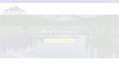 Desktop Screenshot of paramountbehavioral.com